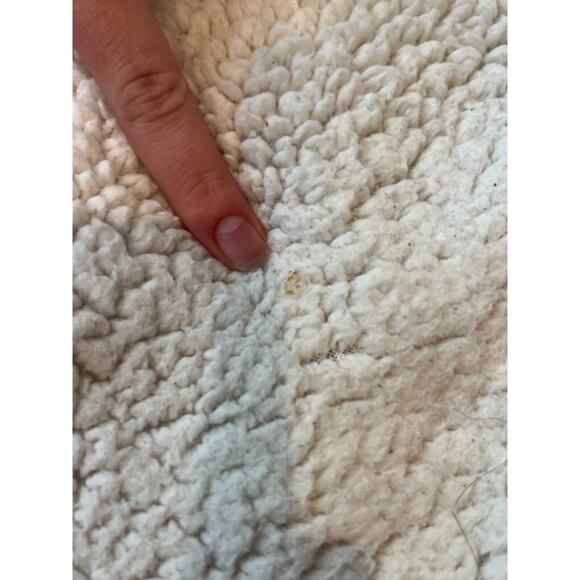 Prana Permafrost Half Zip Sherpa Hoodie Sweater Pocket Pullover Sherpa Cream M - Picture 10 of 11